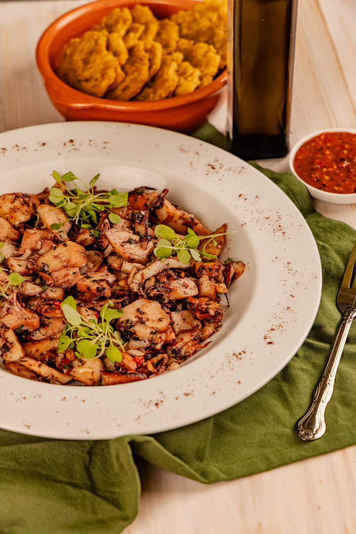 Pulpo a ajillo