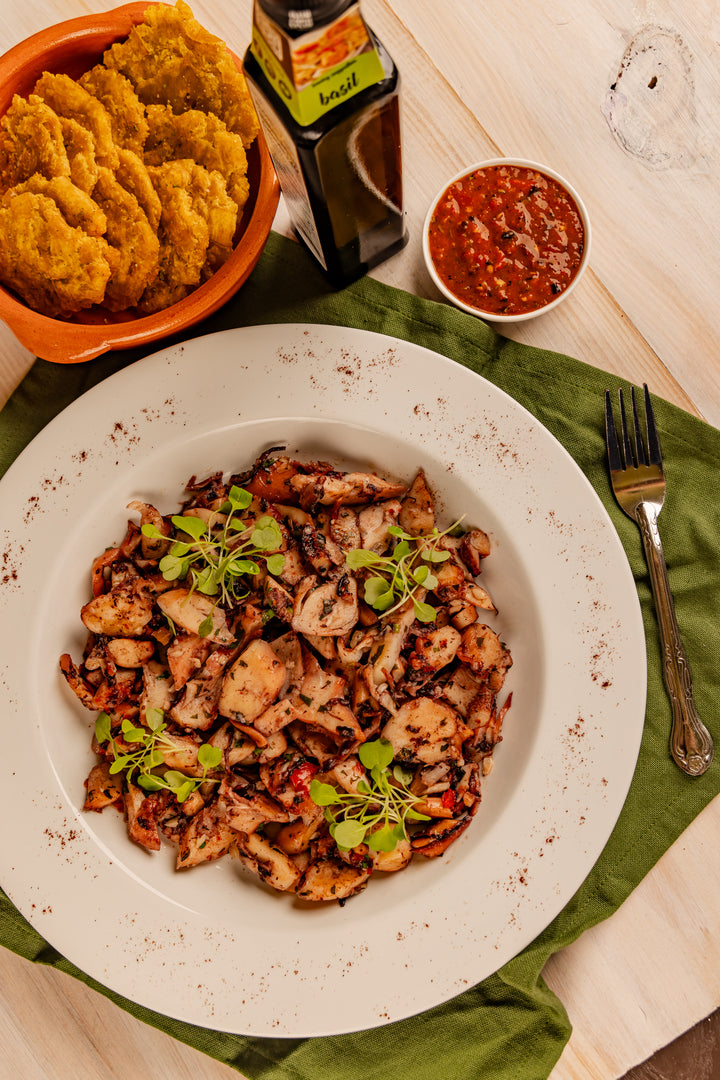 Pulpo a ajillo