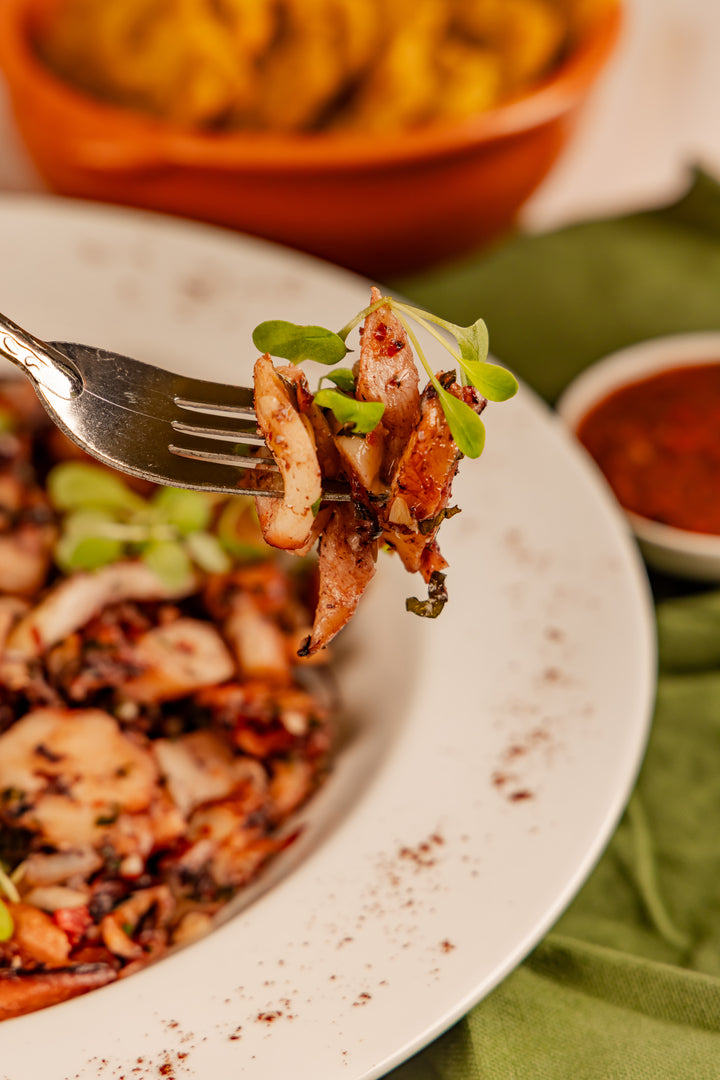 Pulpo a ajillo
